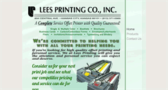 Desktop Screenshot of leesprinting.com