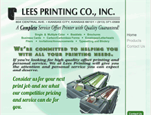 Tablet Screenshot of leesprinting.com
